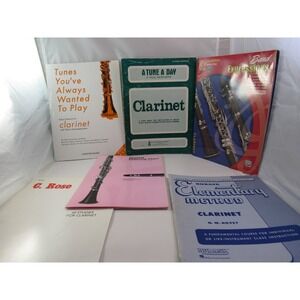 TUNES YOU'VE ALWAYS WANTED TO PLAY CLARINET & OTHER CLARINET BOOKLETS LOT‎